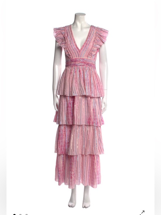 Saylor Stefania Pink Tiered Maxi Dress REVOLVE - Picture 6 of 9